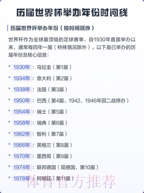 世界杯为何每四年举办一次？
